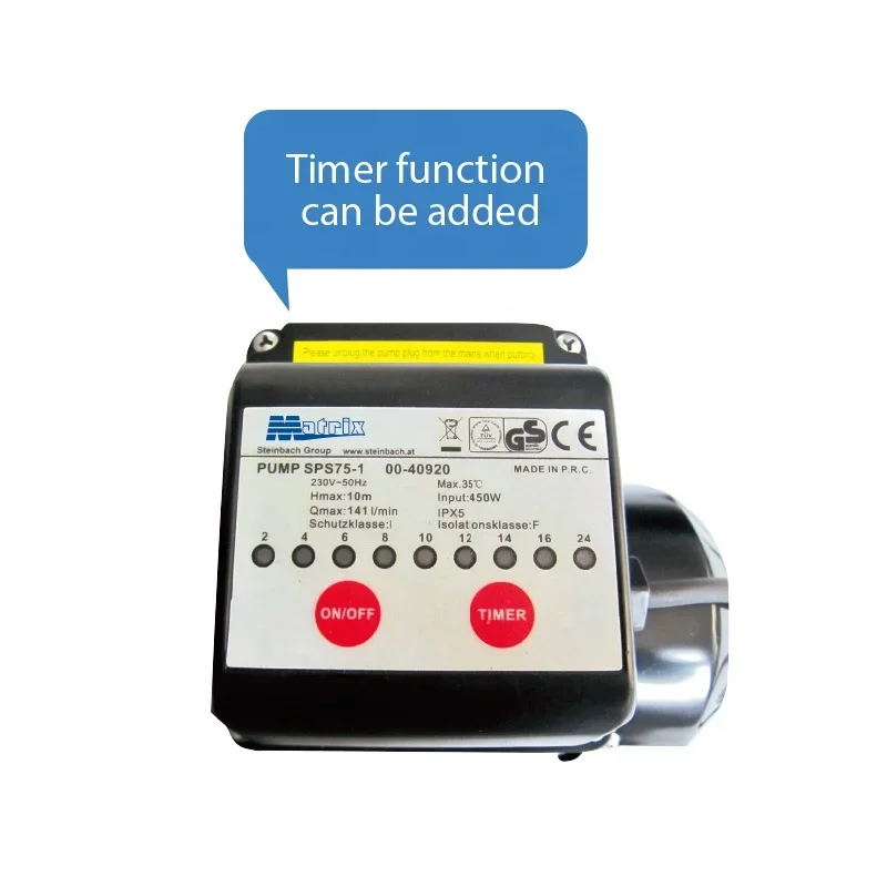 Starmatrix sps622 OEM & ODM acceptable pool pumps with timer