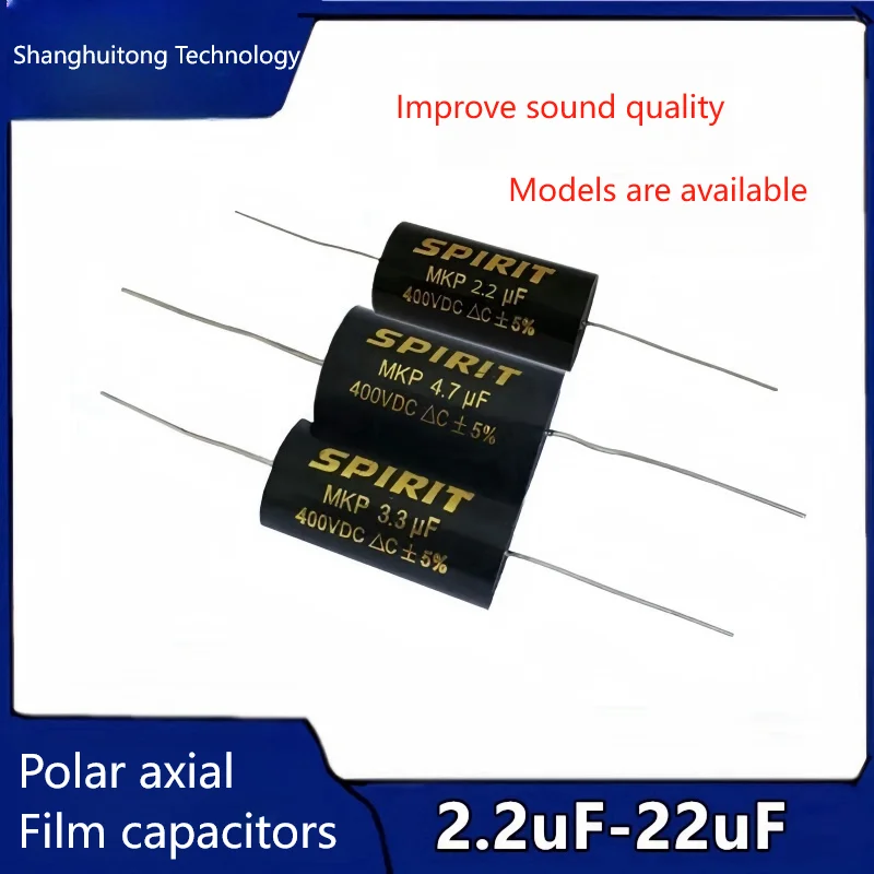 1PCS 2.2/3.3/4.7/6.8UF 400V Stepless Capacitor Audiophile Car Speaker Crossover Tweeter Stepless Capacitor