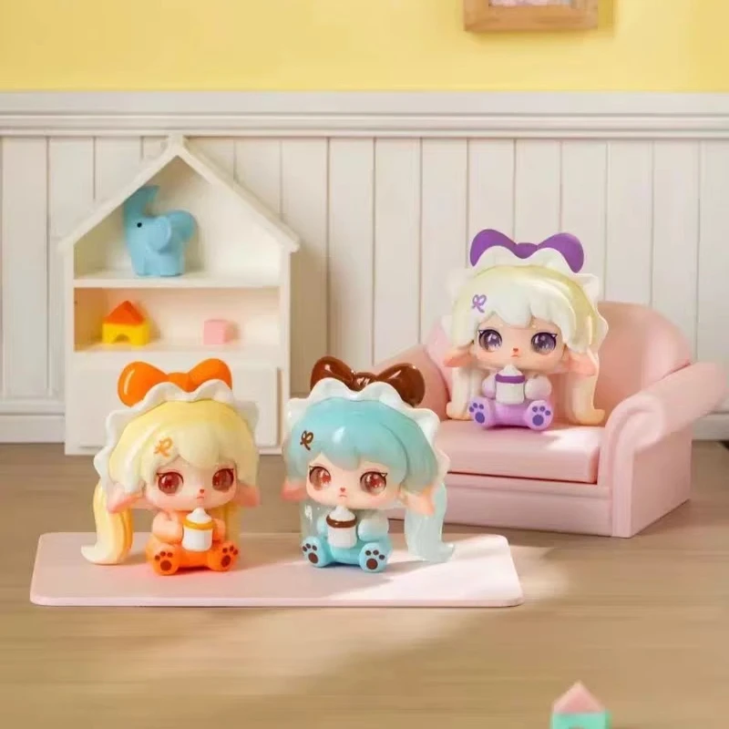 ✨期間限定✨バニーちゃん♥化粧箱入り　ビスクドール　ミニョネット　リプロ Genuine Ruby Hello Bunny Series Mini Blind Box Cute Cartoon Desk