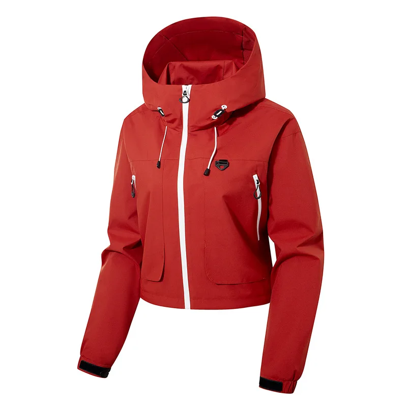 2025 spring and autumn couple casual jacket jacket Korean version trendy short trench coat men's long-sleeved gown hooded top