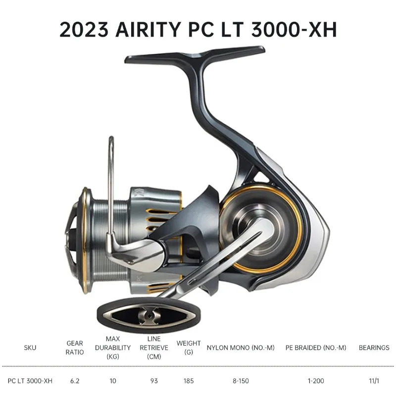 2023 DAIWA AIRITY LT/PC LT Spinning Fishing Reels 2000S-P 2000S-H