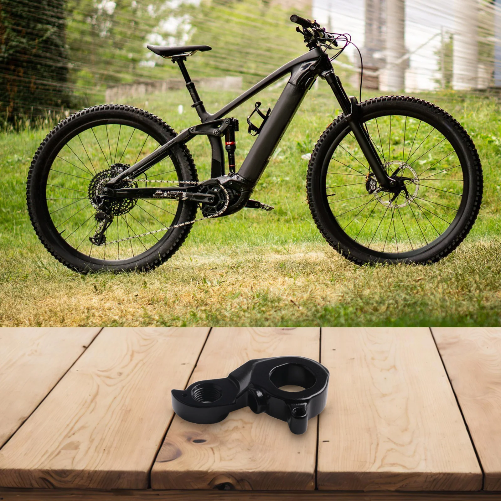 

For Mountain Bikes Bicycle Tail Hook Fork Feet Lightweight Mountain Bike Sturdy Aluminum For Scale RC 700/900 Pro