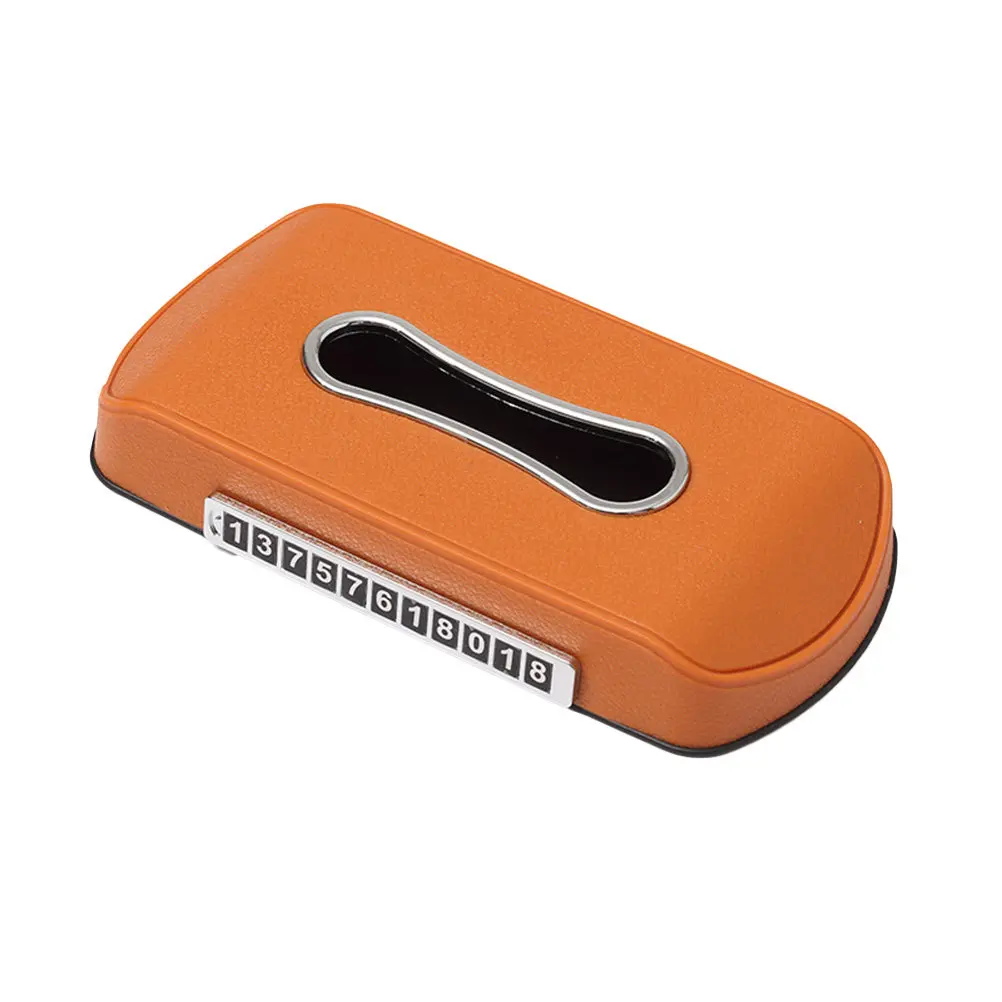 Car Tissue Box Yellow Plastic Napkin Holder Sturdy Paper Case for Auto Home Office Bedroom Living Room Use Car Tissue Box
