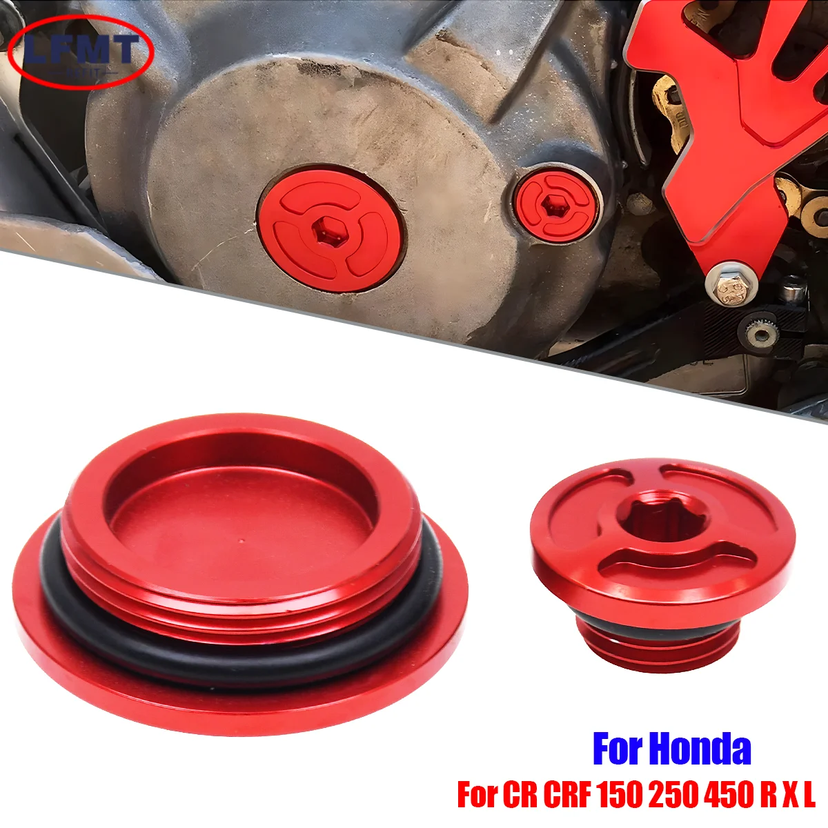 Engine Timing Plug Cover For Honda Motocross CBR600RR CBR1000RR TRX CRF150R CRF250R CRF450R CRF450X TRX400EX CRF 150 250 450 R X
