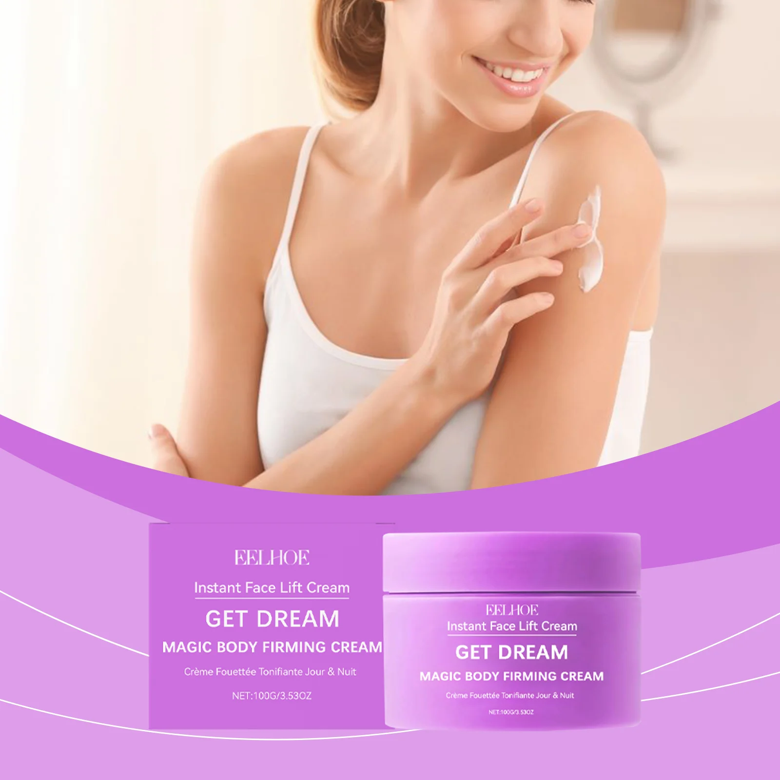 

Body Care Cream Gentle Formula Moisturizing Cream Helps Face & Body Skin-Friendly Daily Application & Fade Fine Lines