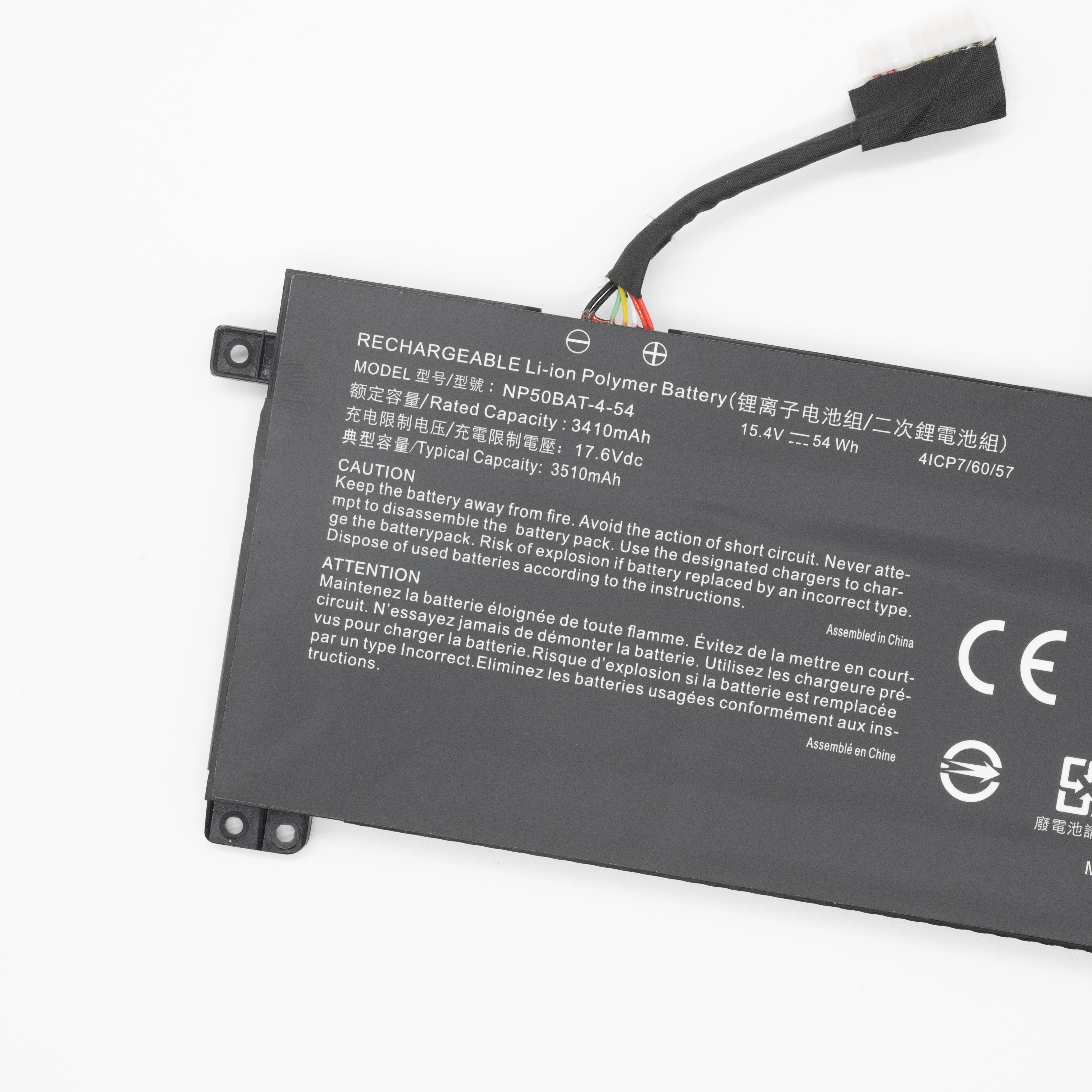 BNN NP50BAT-4-54 New Laptop Battery AT22 NP70 X17 for Clevo XMG Focus 16 For GIGABYTE G5 GE G7 KE 4ICP7/60/57 battery