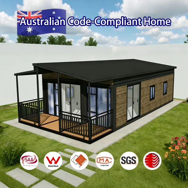 Customized Australian Code-Compliant Home Unique Style Comfortable Expandable Container House Prefab Mobile Tiny Buildings With