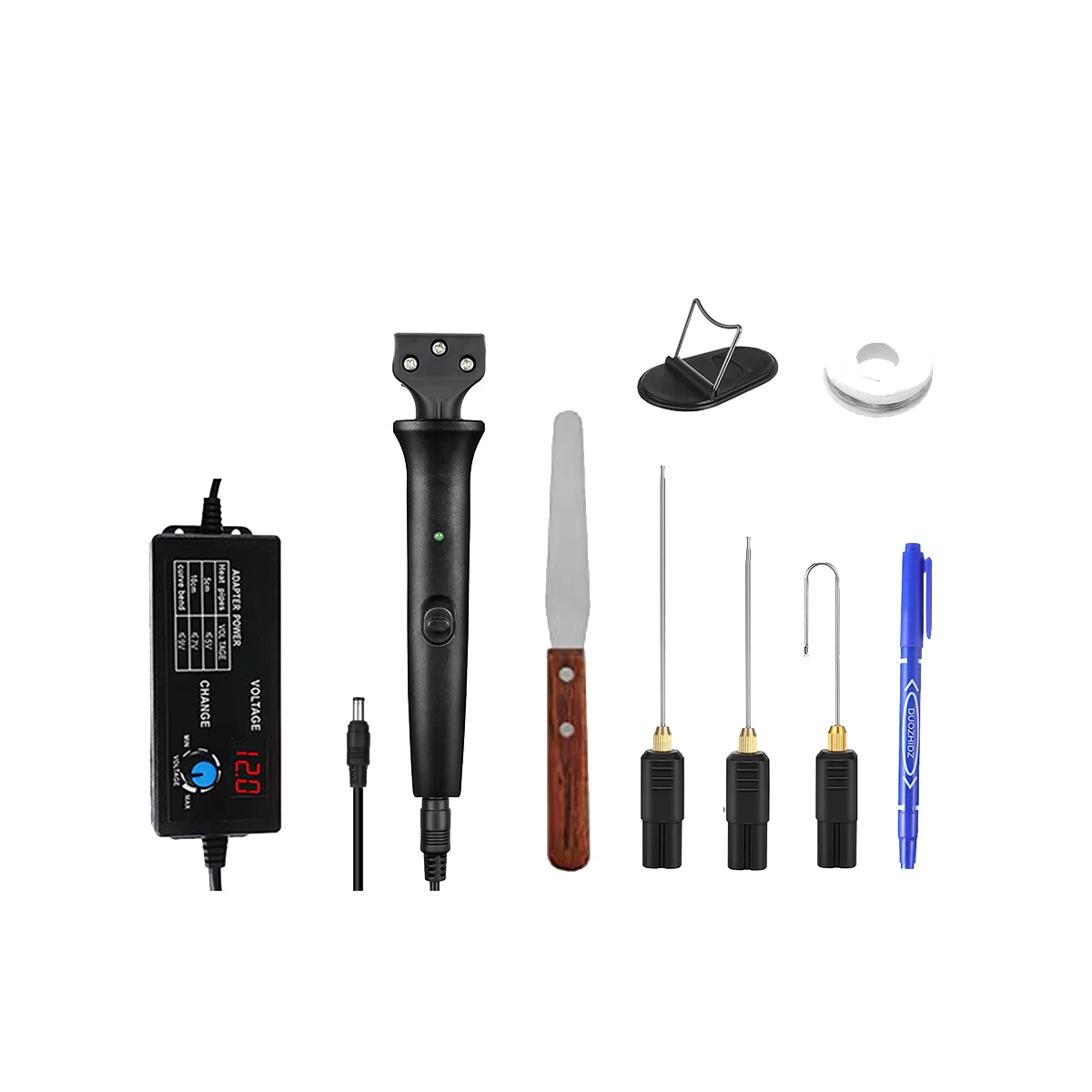 Electric Foam Cutter Kit Foam Cutting Pen 0-300℃ Adjustable Temperature Hot Wire Cutter Cutting Tool-US Plug