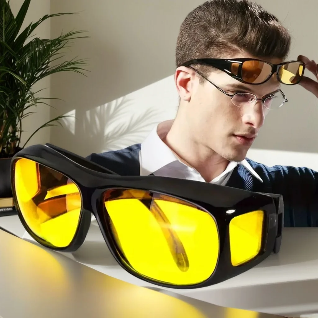  نظارات شمسية للرؤية الليلية لعام 2024 - نظارات حماية من الأشعة فوق البنفسجية للقيادة الليلية للسيارة نظارات هدية للجنسين #1