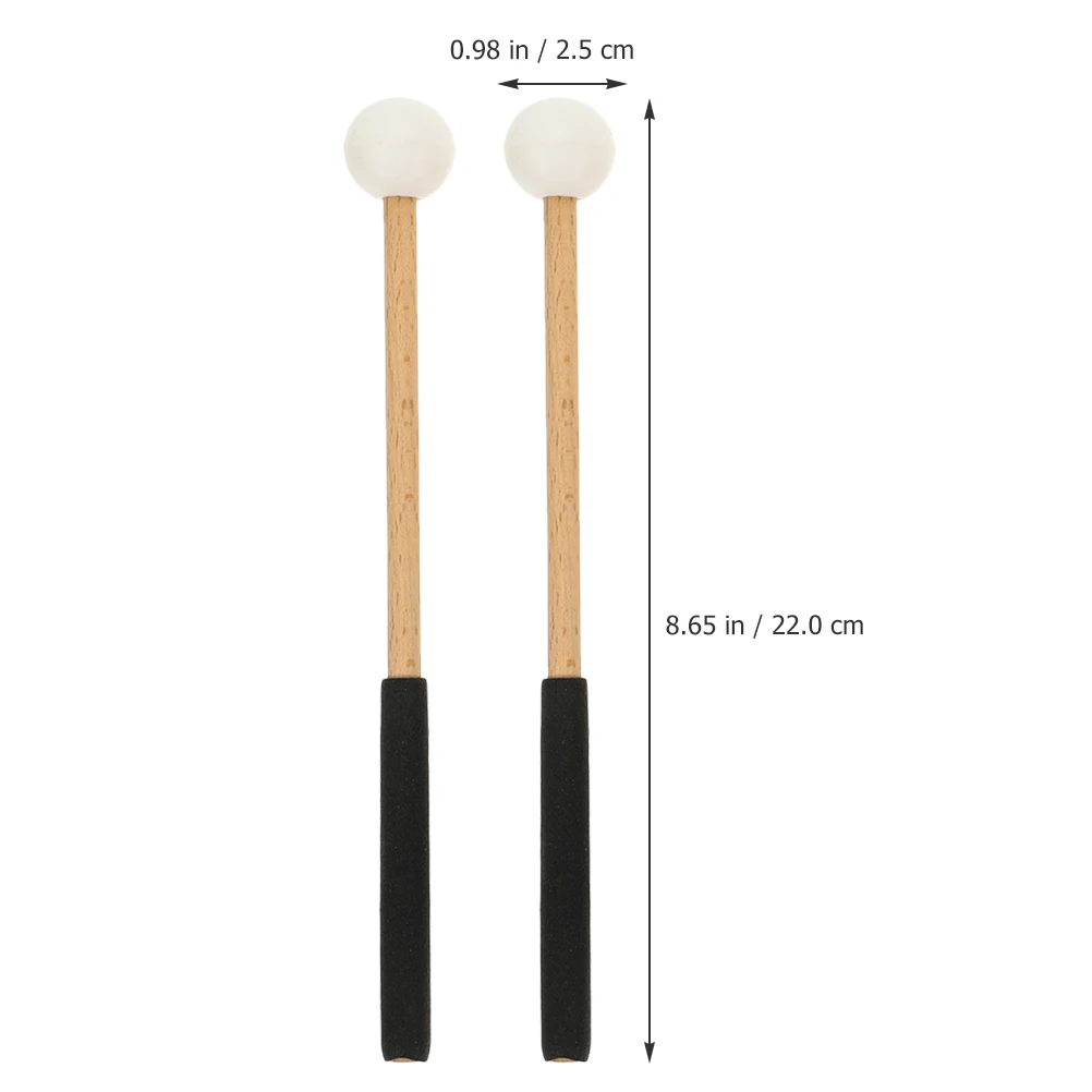 

Marimba Wood Rubber Tongue Drum Mallets Durable Grip Performance Drumsticks For Students Percussion Instrument Accessories
