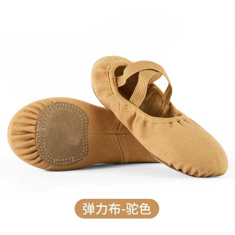 Elastic Fabric Dancing Shoes Latin Dancing Practice Shoes Adult Soft Bottom Ballet Children's Dance Shoes Dancing Shoes Practice