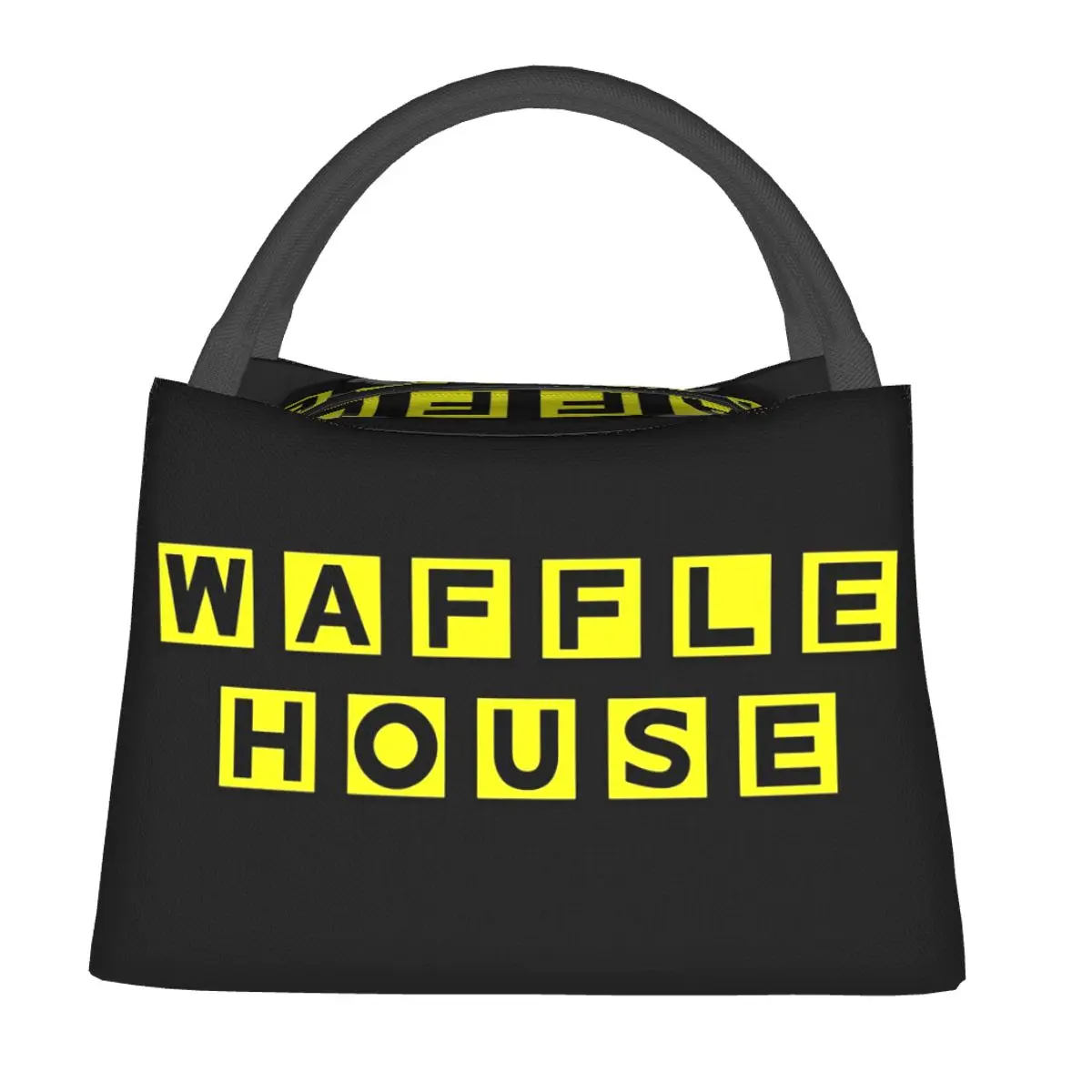 Waffle House Insulated Lunch Bag for Women Kids Leakproof Food Boxes Thermal Lunch Box Tote