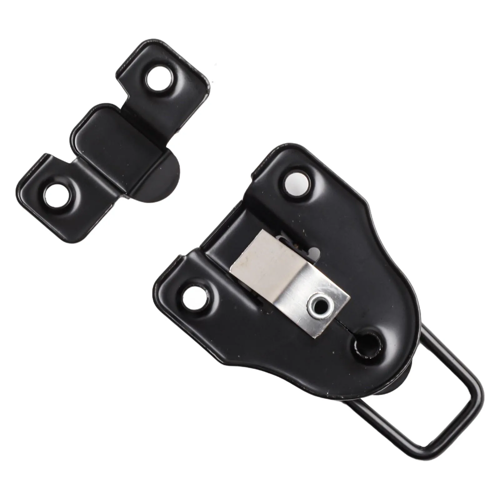 Progetti fai-da-te Cassetta degli attrezzi a becco d'anatra Serrature Cassetta degli attrezzi Chiusura a scatto Hardware robusto nero Chiusure a levetta versatili Rivestimento nero