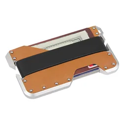 Fashion MEN Slim Minimalist Wallet for Men - RFID Blocking - Leather Multi-Tool