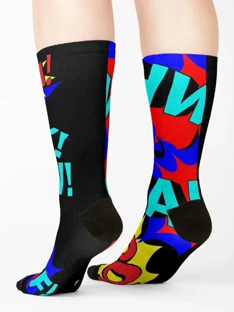 Kapow! Socks FASHION Wholesale men cotton high quality Crossfit Socks Woman Men's