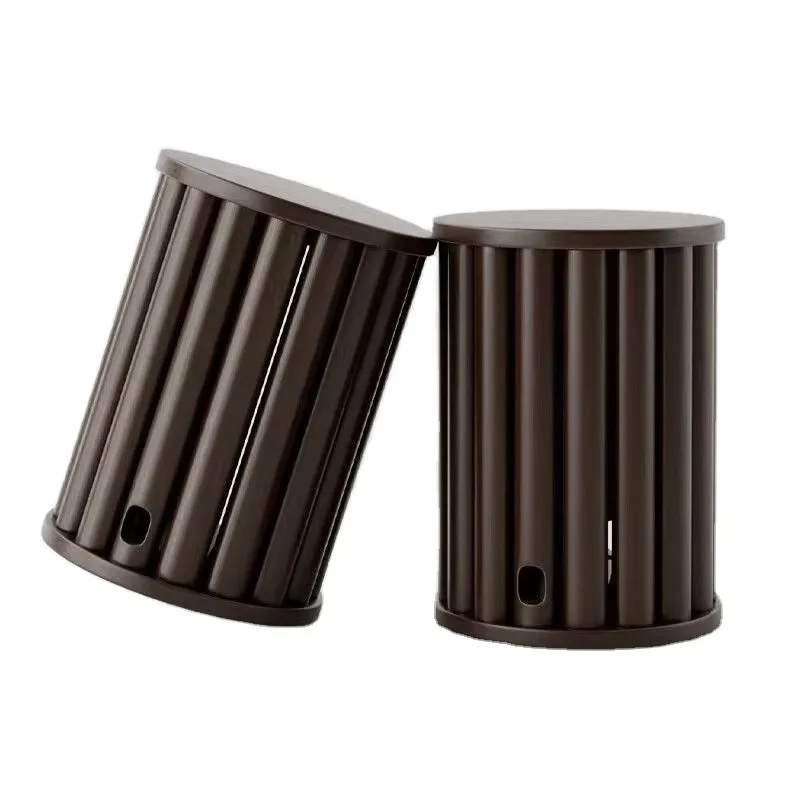 

【Popular】 Nordic Retro Solid Wood Multifunctional Stool Round Chair Cylinder-shaped Dining Chair For Living Room