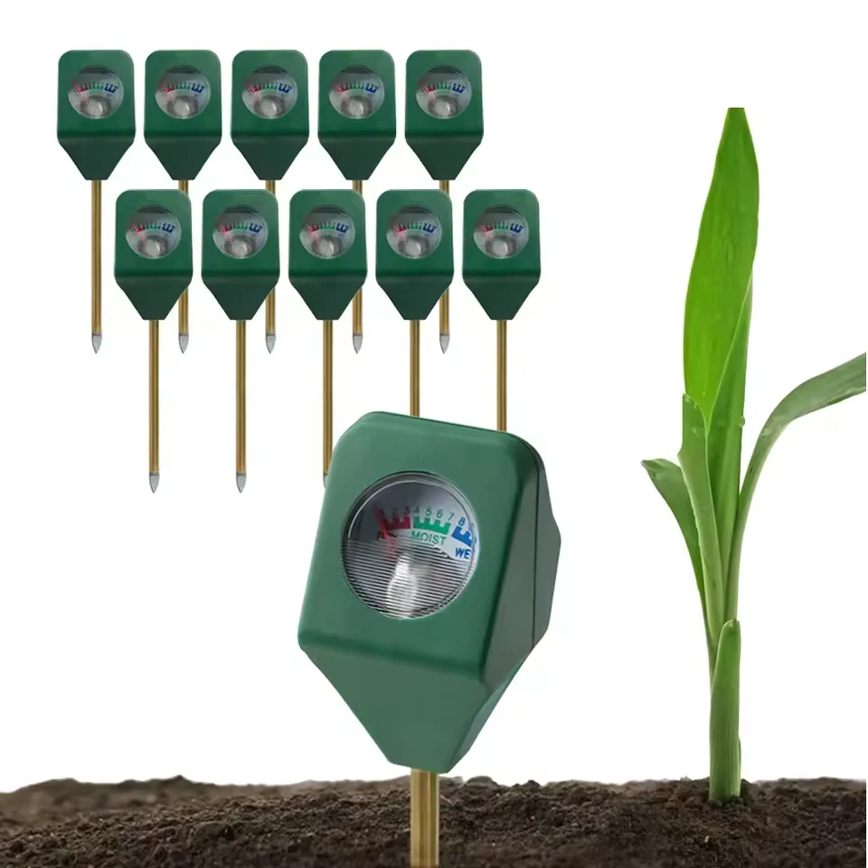 1-10pcs Mini Soil Moisture Meter Metal Probe Gardening Plant Flower Water Analyzer Soil Moisture Tester Hygrometer Detector Tool