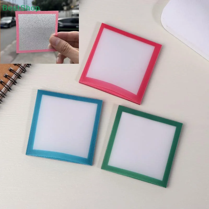 Notas pegajosas com glitter, notas pegajosas transparentes, notebooks criativos de escritório, suprimentos de estudo, presentes perfeitos para retornar à escola
