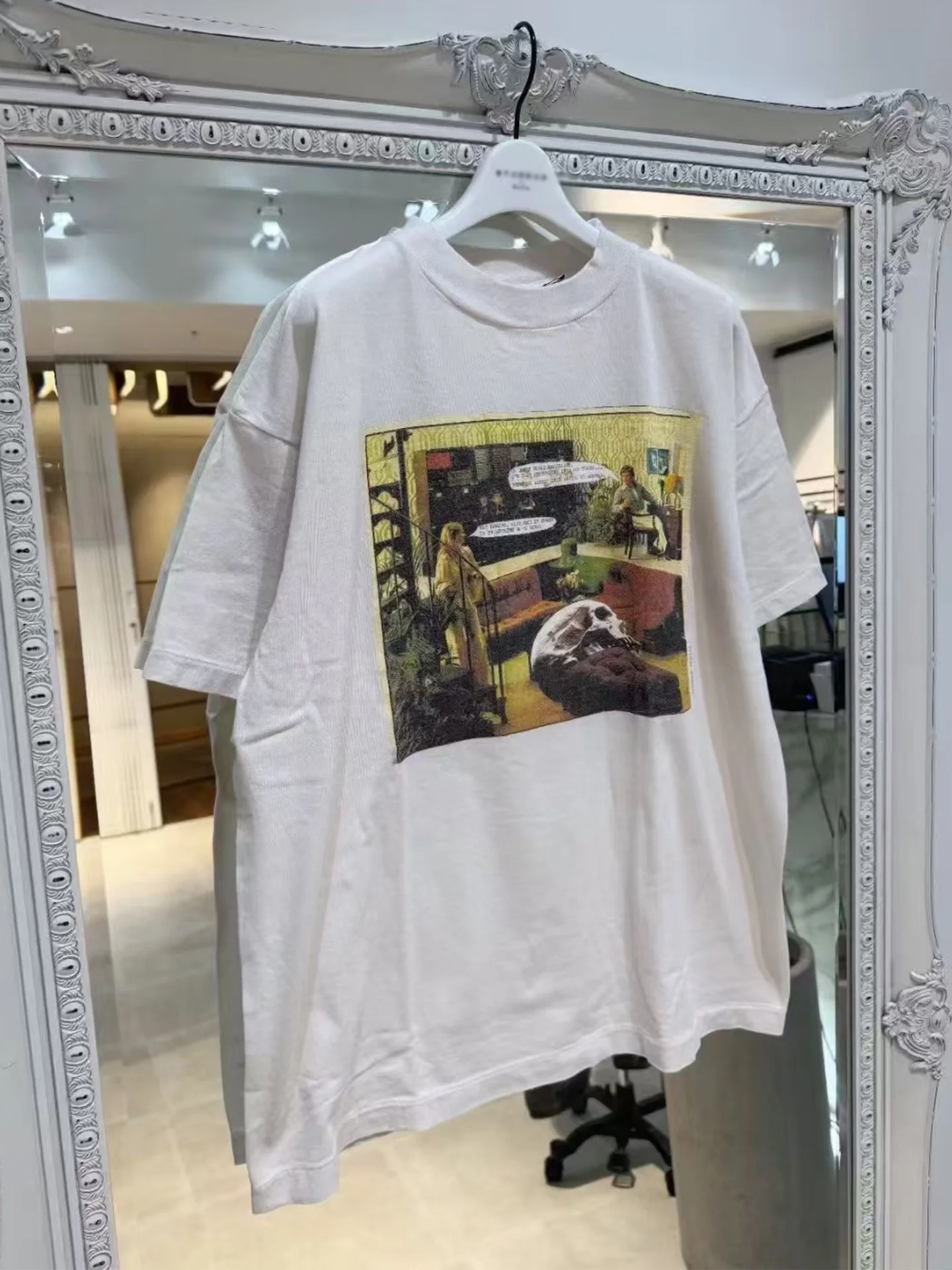 Saint Mx6 X Je Reid Collaborative SS26 5th Drop Unisex Short Sleeve T-Shirt Versatile Casual Cotton round Neck Top