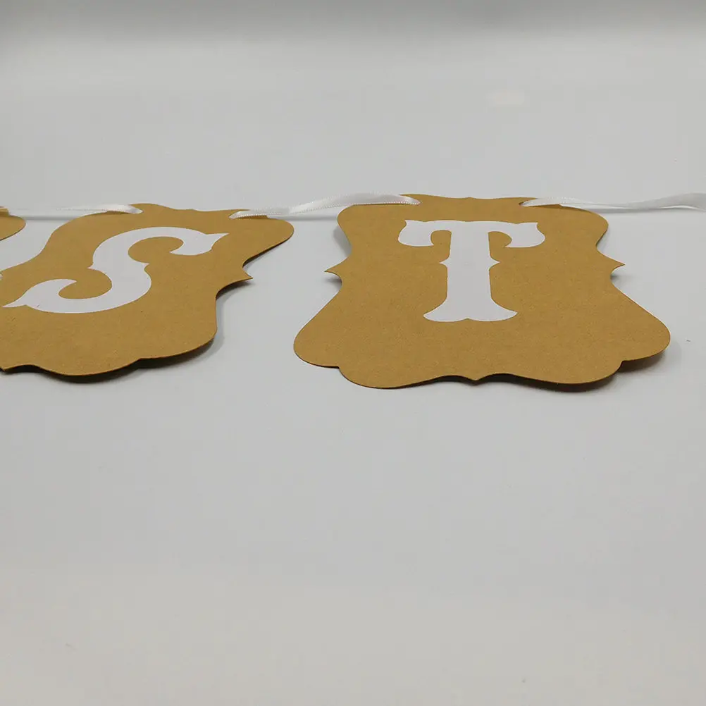 Wedding Guest Book Bunting Banner Party Decoration for Sign-in Table Wall Door Window Tree Branches Romantic Rustic Theme