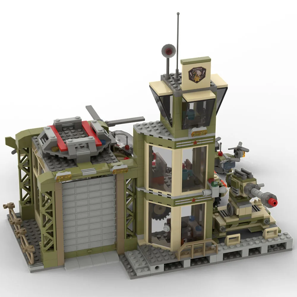 MOC Military Frontline Armed Base Bricks Toys Signal Station Command Post Building Blocks Compatible With LEGO