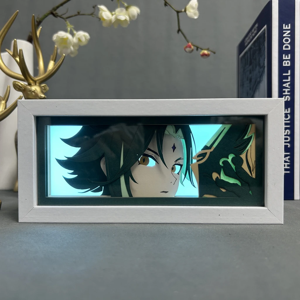 

Anime Figures Genshin Impact Xiao Led Night Light Box Room Decorations For Girls Nightlight Table Lamp Genshin Impact Lightbox