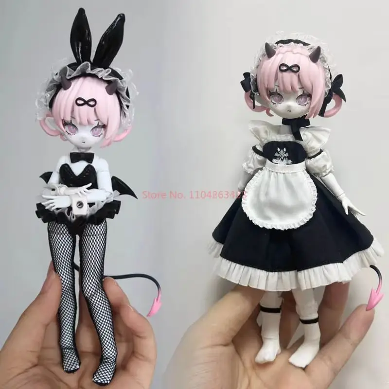 Nuovo Cooze 1/8 Bjd Corna del Diavolo Cieco Scatola Squisita Bambola Mobile Ornamento Giocattoli Mobilità Comune Creativo Desktop Collezione Regalo