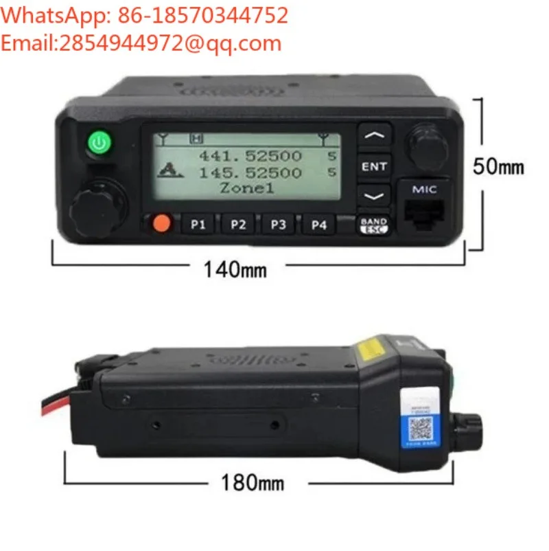 MD-9600 Digital in-Vehicle Mount Dual-Mode Dual-Segment Digital Vehicle DMR Radio GPS