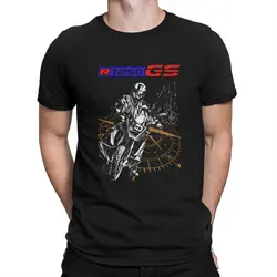 R1250 GS T Shirts Men Pure Cotton Awesome T-Shirt Crew Neck Motorcycles Moto Tees Short Sleeve Clothes Unique