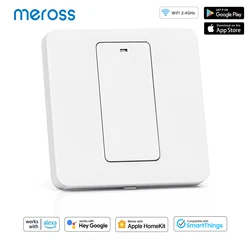 Meross HomeKit EU Smart WiFi Switch LED Push Button Wall Light Switches Wireless Remote Control Support Alexa Google Home