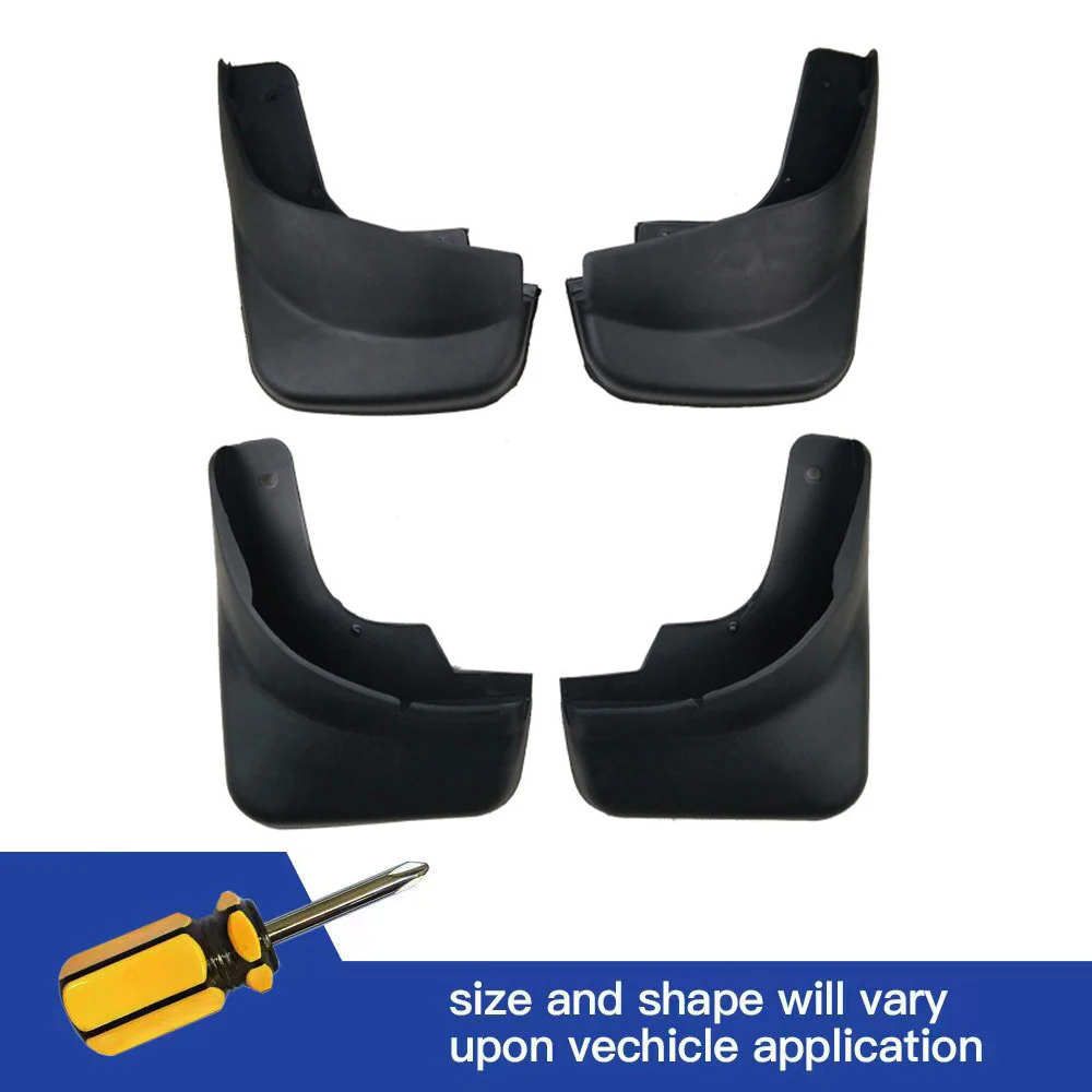 4Pcs Front & Rear Mud Flaps Splash Guards Mudguards Black For VW Volkswagen Santana Vista ALL