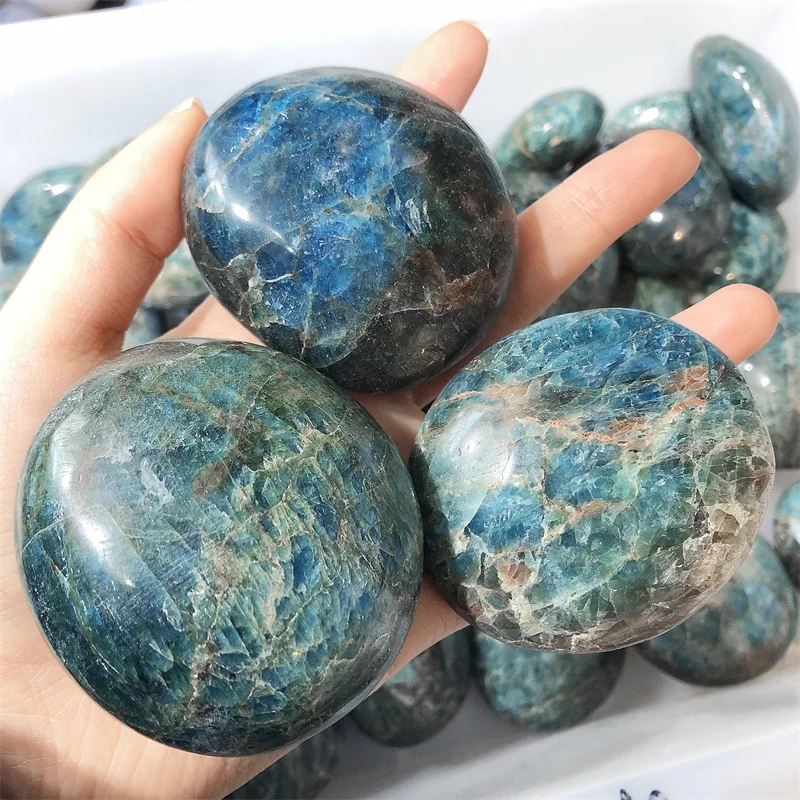 1KG Natural Apatite Palm Bulk Irregular Chip Gemstone Home Decor Mineral Fish Tank Aquarium Decoration