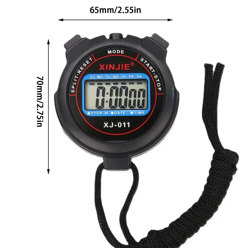 Timing Stopwatch Portable Digital Sport Stopwatch Multifunctional Athlete Referees Timer Swimming Countdown Timer Stopwatch For