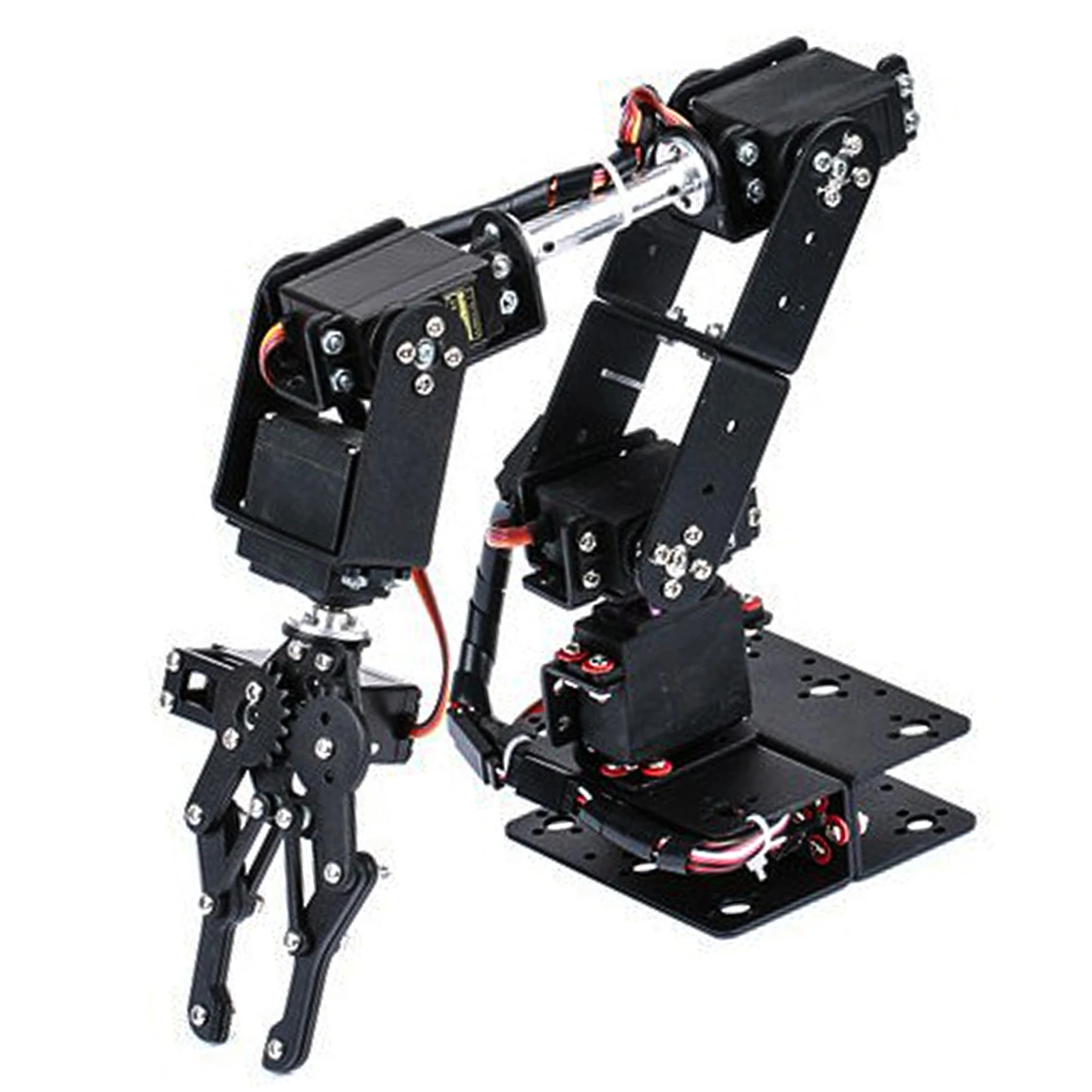 (Offerta di liquidazione) 6DOF Manipolatore Robot Braccio meccanico Robot Morsetto Artiglio Kit Parti di robot industriali Insegnamento universitario Fai da te