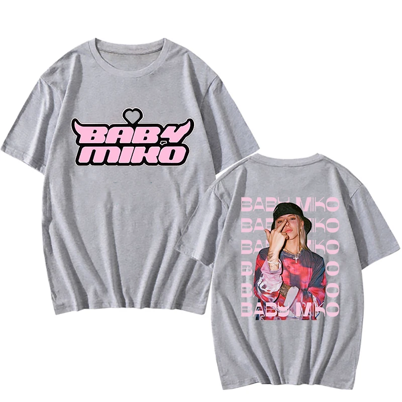 Baby Young Miko Printing Tee-shirt Cotton Short Sleeve Hip Hop Fans Unisex Fashion T-shirt Women Men Fashion Tops Tees Clothes