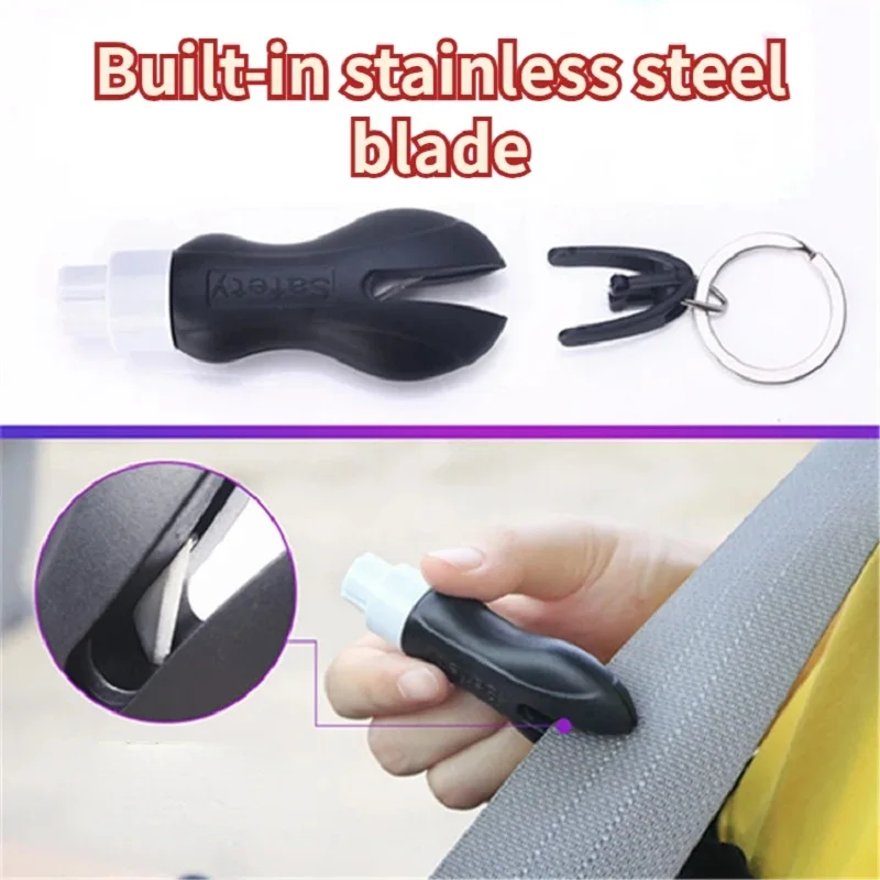 3 In 1 Car Safety Hammer Spring Type Mini Escape Hammer Portable Window Breaker Seat Belt Cutter Emergency Escape Tool for Car