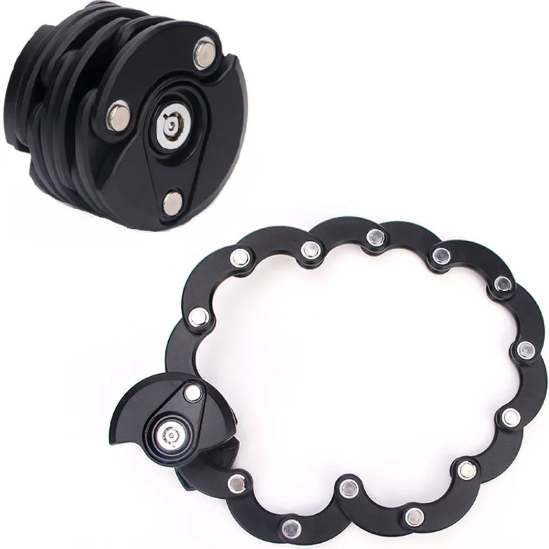 

Anti theft hamburger shaped mountain bike lock, bike safety folding chain lock, Ceradora intelligent high-quality