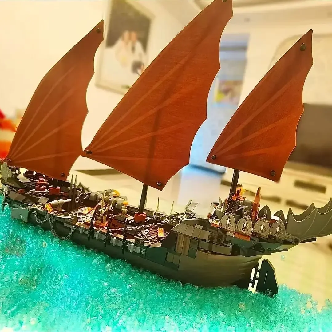 

Наборы строительных блоков Ghost Pirate Ship Ambush, совместимые с частицами Legoed, подходят для рождественских подарков 79008