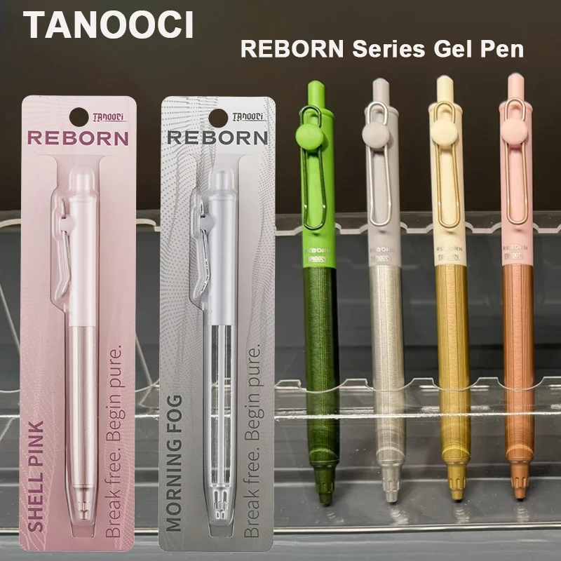 TANOOCI REBORN Limited Gel Pen Portable Drop-Proof Metal Spring Clip Pocket On-the-Go Writing Accessories for Everyday Carry Use