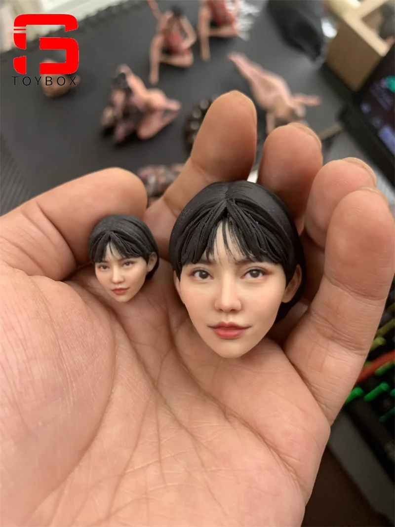 1/6 1/12 Schaal Beroemde Japanse Actresses Schoonheid Meisje Hoofd Carving Model Fit 12 ''6'' Vrouwelijke Soldaat Action Figure body