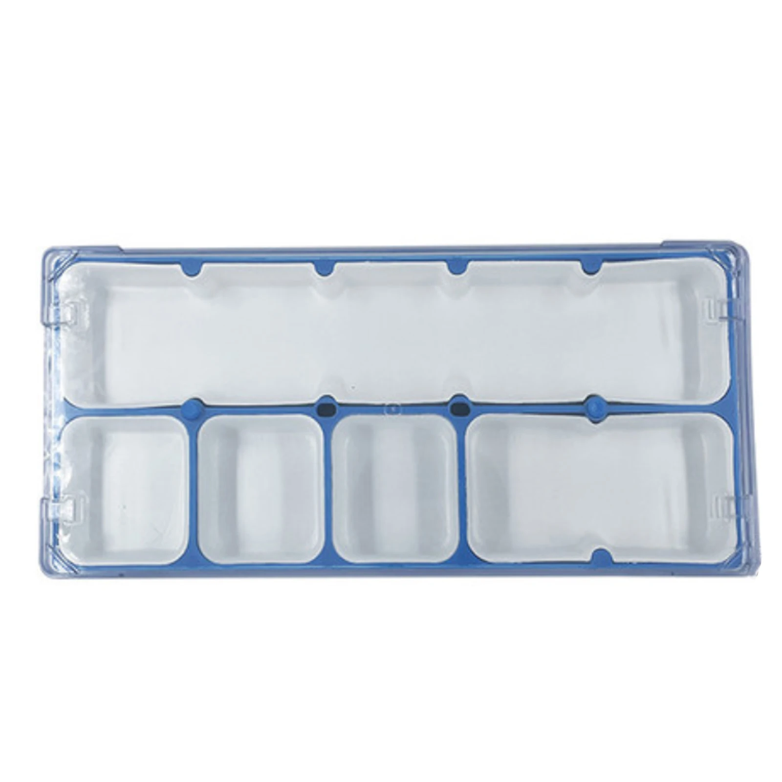 Transparent Plastic Storage Watch Tiny Parts Box Watch Repair Parts Compartment Container For Beads Jewelry Rectangle Case