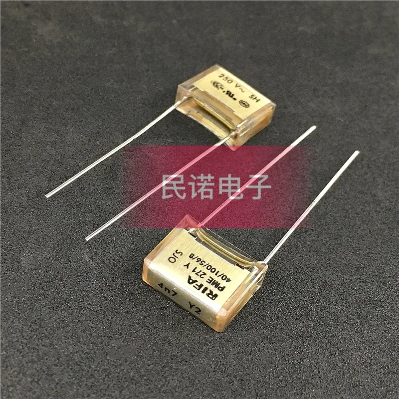 5PCS 4n7 Y2  Y2 250V472 4.7NF 4700PF Transparent safety gauge capacitors with 10mm feet distance