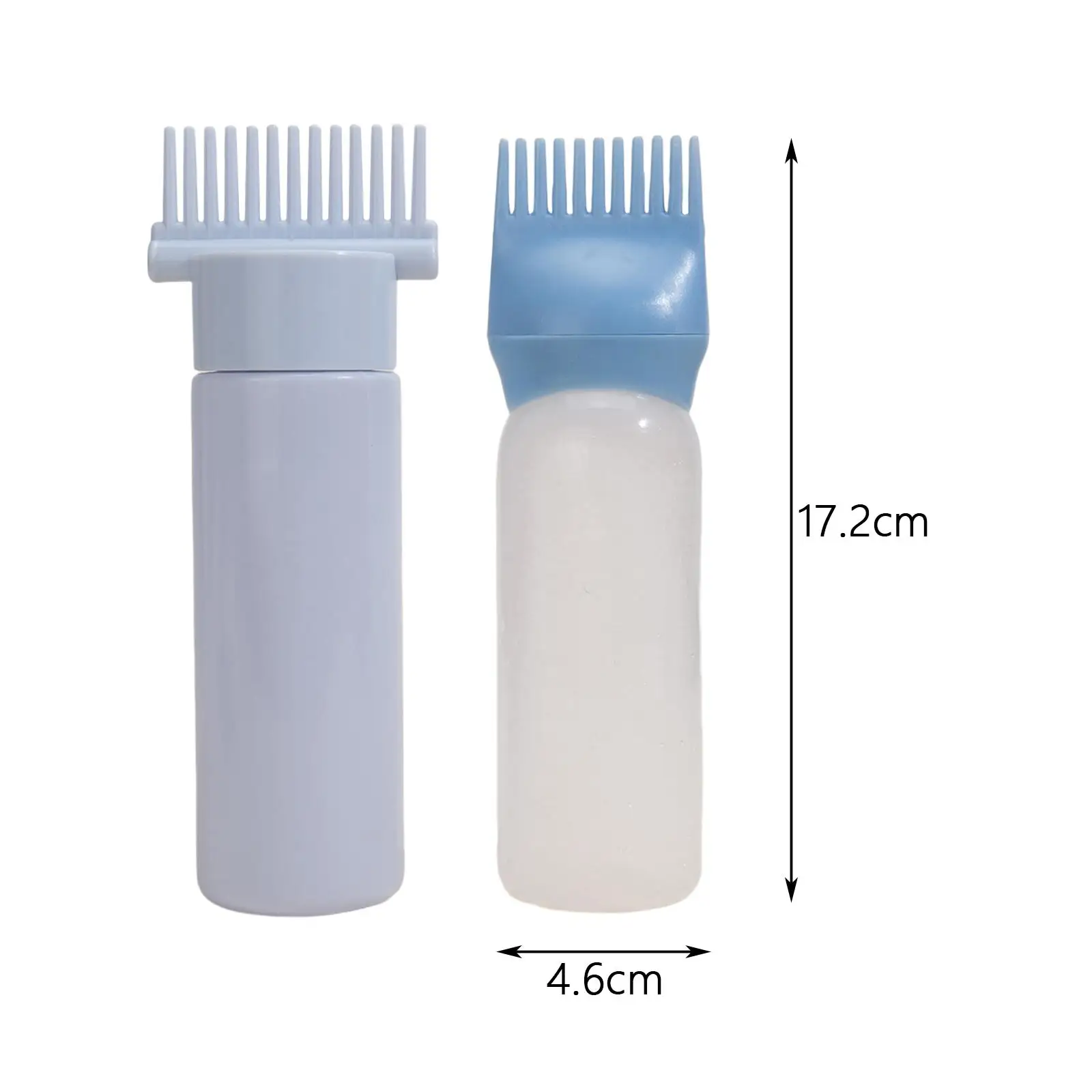 2-4pack 2x Comb Applicator Bottles Hair Dye Bottle Applicator Brushes for