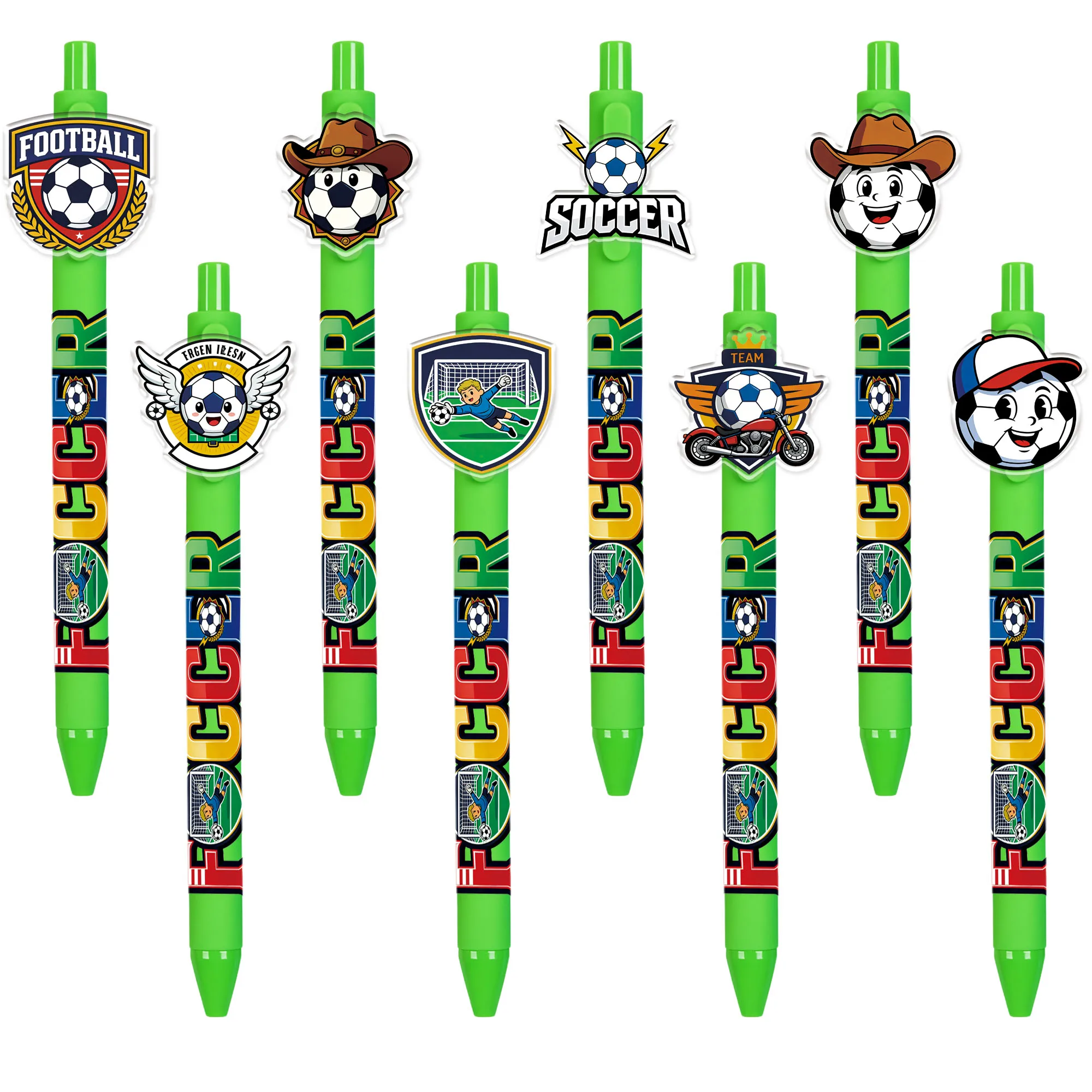 

Набор из 8/14 шариковых ручек с футбольным дизайном — сувенирные подарки для болельщиков, канцелярские принадлежности