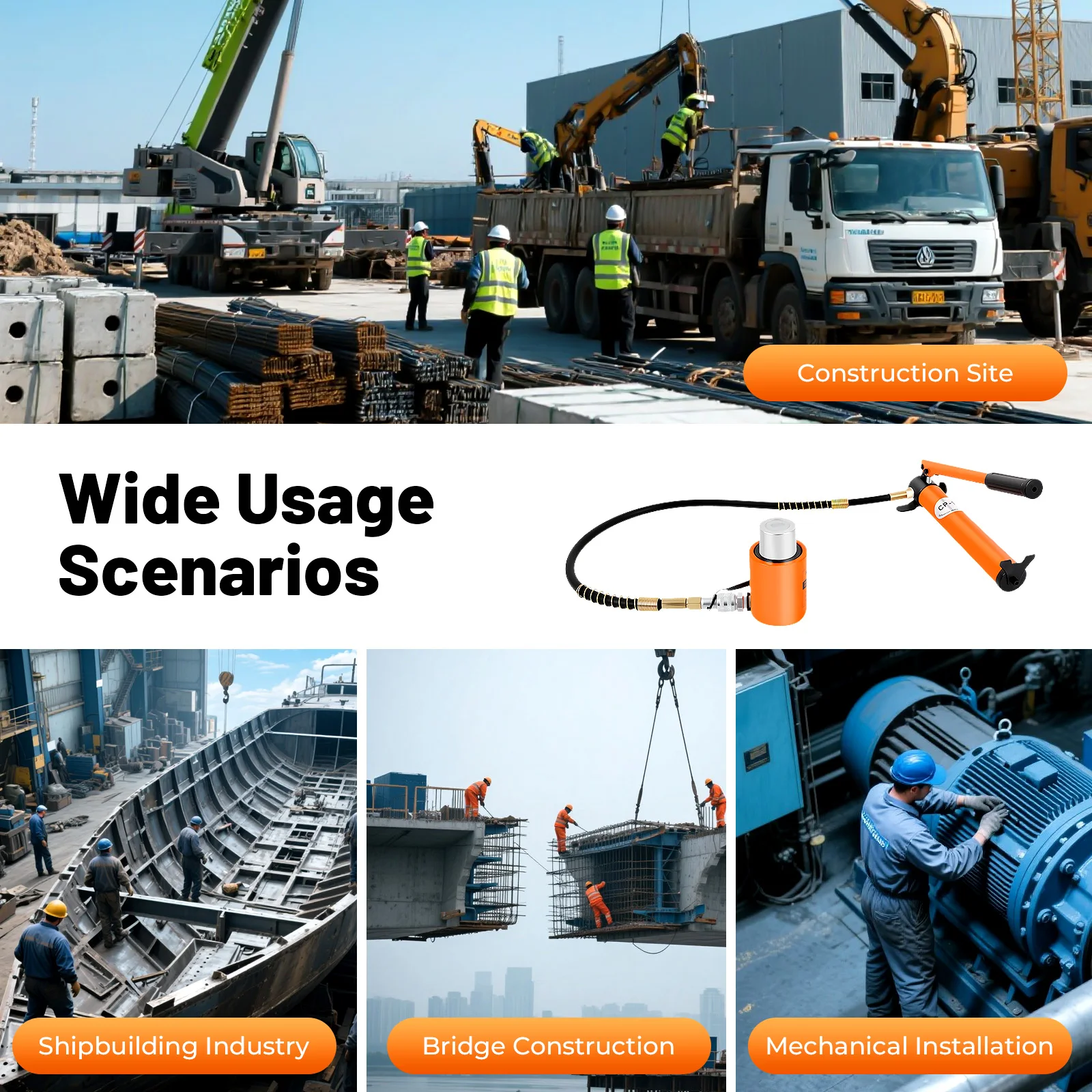 20T المحمولة مضخة هيدروليكية مجموعة 70Mpa دليل رام جاك مضخة 50 مللي متر جاك السكتة الدماغية مضخة هيدروليكية ث/رفع لآلات بناء السفن #4