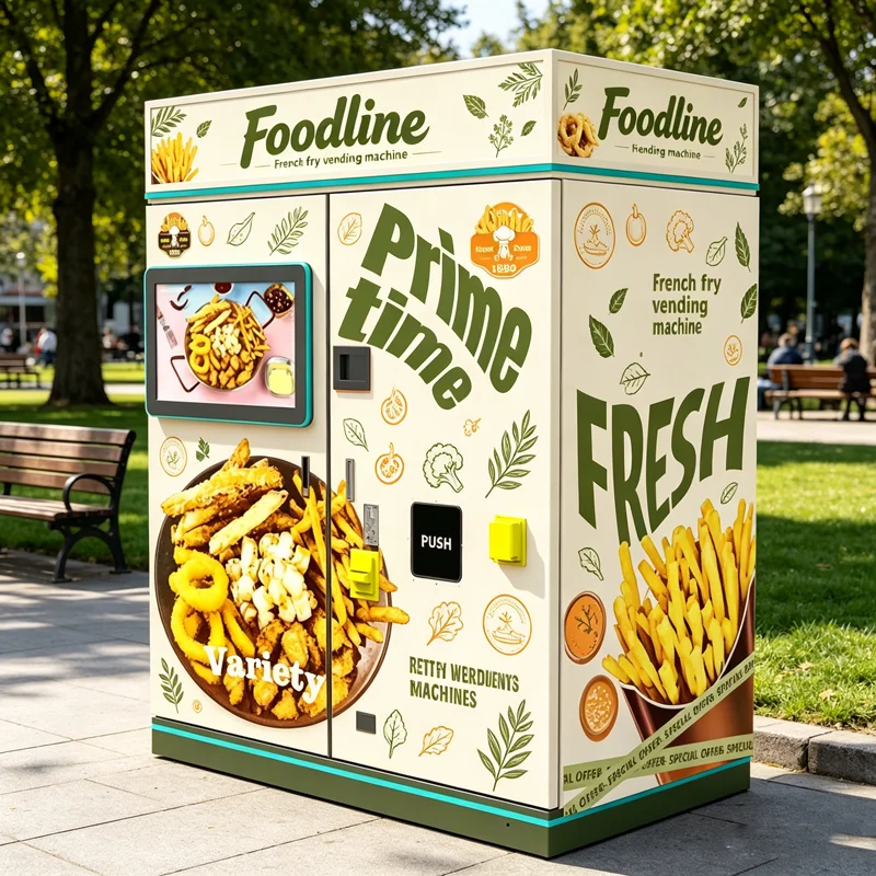 Automatic French Fries Vending Robot Hot Food Chicken Fry Chip Machine SDK ADA Compliant Cloud-Based Management Factory OMEPrice