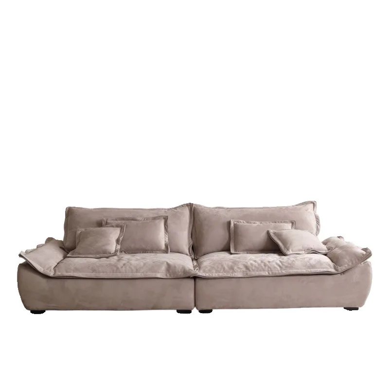 

Диван Auckland Galleon для небольшой квартиры, итальянский минималистичный диван с глубокой прямой спинкой, тканевая обивка.