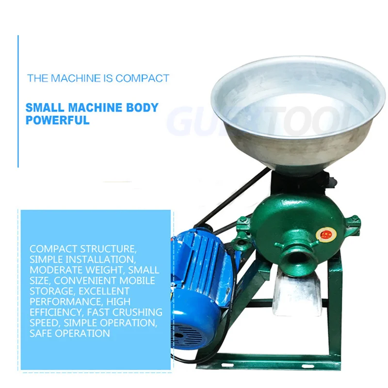 Pulverizer Cereal Grain Crushing and Refining Machine Flour Mill Medicine Commercial Corn Grinder Pellets Wheat Milling Machine