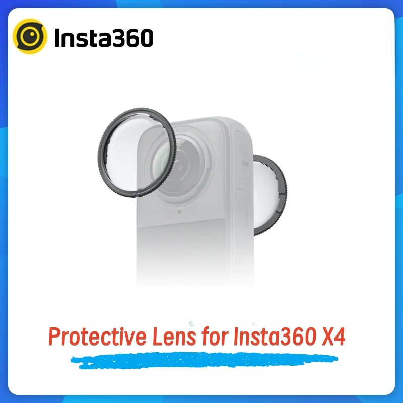 

Стандартная защитная линза Insta360 X4 | Прозрачная броня на 360° ° Камера | Устойчивая к царапинам съемная крышка объектива для Insta360 X4