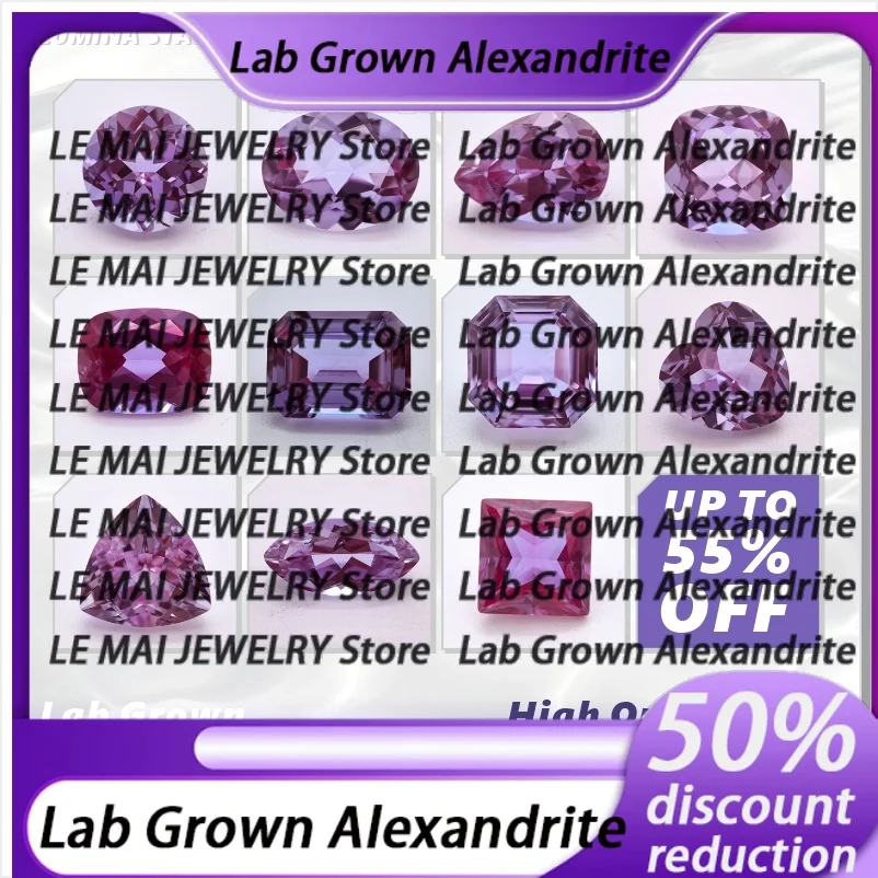 

Alexandrite Marquise Color Changing Stone VVS1 Lab Grown Gemstone for DIY Ring Necklace Earrings Main Materials with Certificate